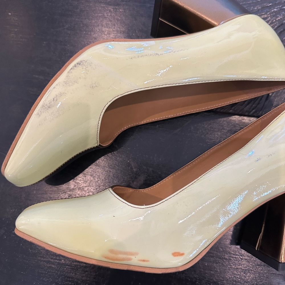 Fluevog Tasty Vogs Lucienne Discontinued Two-Tone Mod Pump - Picture 11 of 11